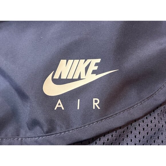 Nike Air Women's Dri-Fit Navy Running Shorts With Mesh Paneling & Elastic Waistb - Picture 6 of 6
